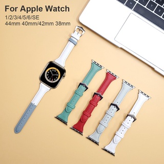 ภาพหน้าปกสินค้าสายนาฬิกาข้อมือสายหนังสําหรับ Apple Watch Band 40 มม. 38 มม. สําหรับ iwatch Series 1 2 3 4 5 6 SE 44Mm 42 มม. ที่เกี่ยวข้อง