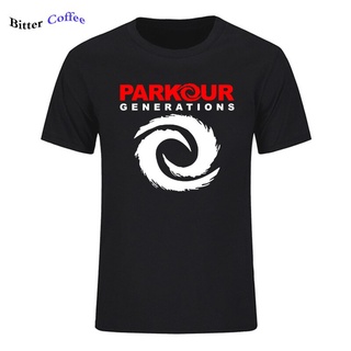 [100% Cotton] ใหม่ เสื้อยืดแขนสั้น ผ้าฝ้าย พิมพ์ลาย PARKOUR Generations Movement Sportser Theme ฟรีไซซ์ XS-3XL สําหรับผู