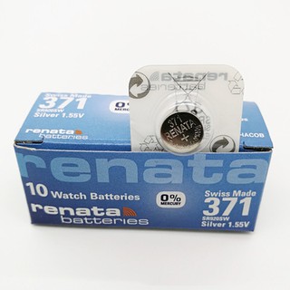 สินค้า ถ่านนาฬิกา Renata 371 SR920SW LR69 LR920 AG6 1.55V Swiss Made ของแท้​  (1 ก้อน)​