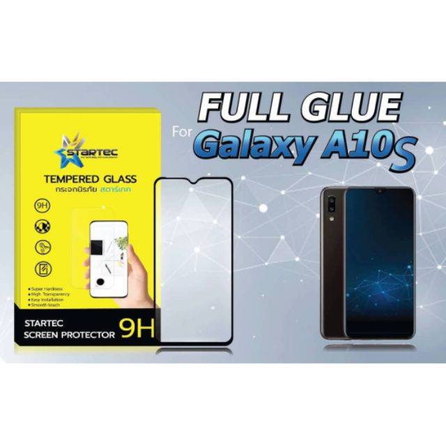 ฟิล์มกระจก-samsung-a10s-แบบเต็มจอ-ยี่ห้อstartec-คุณภาพดี-ทัชลื่น-ปกป้องหน้าจอได้ดี-ทนทาน-แข็งแกร่ง-ใสชัดเจน