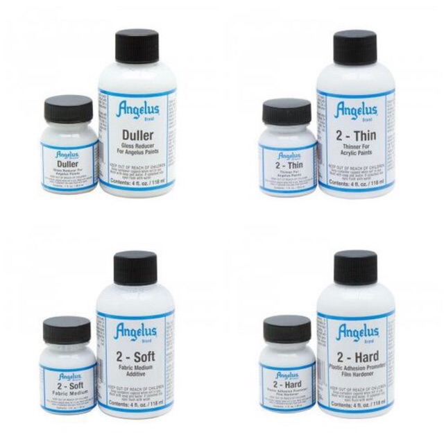 ภาพหน้าปกสินค้าAngelus Paint Additives น้ำยาพิเศษ และตัวเคลือบหนัง ขนาด 1oz made in usa