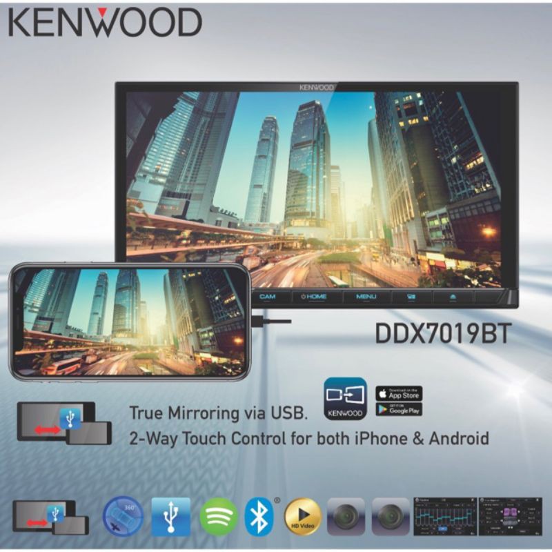 kenwood-ddx-7019bt-จอติดรถยนต์-2din-เครื่องเสียงรถยนต์-วิทยุติดรถยนต์-จอ-bluetooth