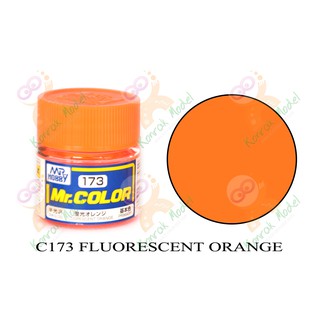 ภาพหน้าปกสินค้าสีสูตรทินเนอร์ Mr.color C173 Fluorescent Orange Semi Gloss 10ml ที่เกี่ยวข้อง