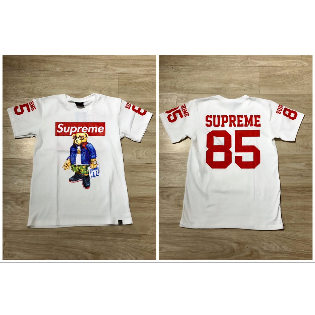 เสื้อยืดซูพรีม-เสื้อสตรีท-ลาย-mario-ลายหมีsupreme-แนว-streetstyle-สวยเท่-ไม่ซ้ำใครสินค้ามาใหม่สวยๆ