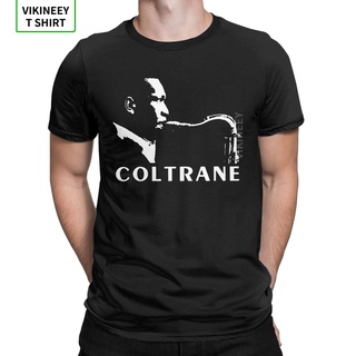เสื้อยืดแขนสั้น ผ้าฝ้าย พิมพ์ลาย John Coltrane Saxophonist สําหรับผู้ชาย ไซซ์ 3Xlสามารถปรับแต่งได้