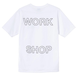 เสื้อยืดพิมพ์ลายแฟชั่น เสื้อยืด พิมพ์ลาย STUSSY &amp; WORK SHOP OUR LEGACY