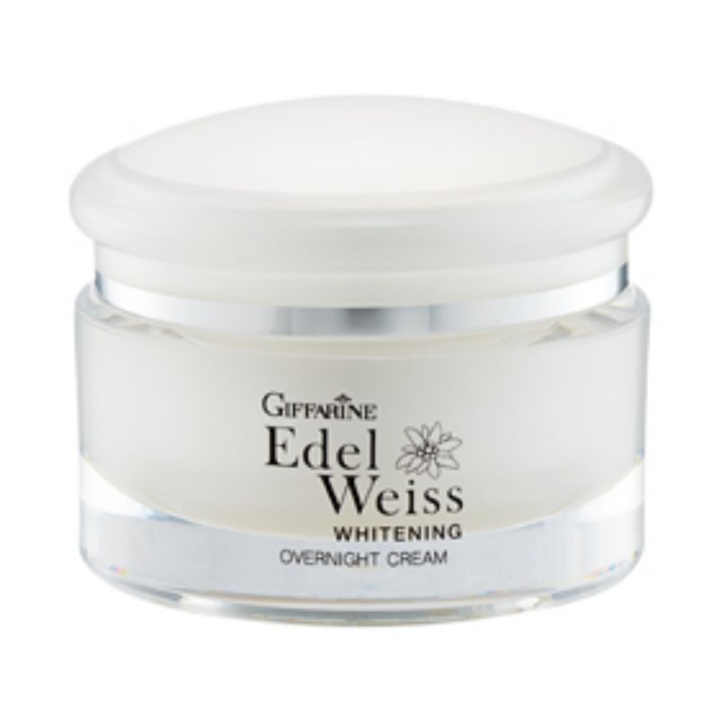 ครีมบำรุงผิวหน้าสำหรับกลางคืน-เอดดัลไวส์-ไวท์เทนนิ่งโอเวอร์ไนท์-giffarine-edelweiss-whitening-overnight-cream