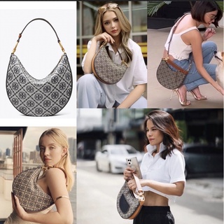 ภาพขนาดย่อของสินค้าของแท้100% Tory Burch T monogram crescent bag