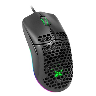 Delux M700 A825 RGB เมาส์เกมมิ่ง น้ําหนักเบา 67 กรัม ลายรังผึ้ง สําหรับทํางาน พร้อมสายเคเบิล 1000hz