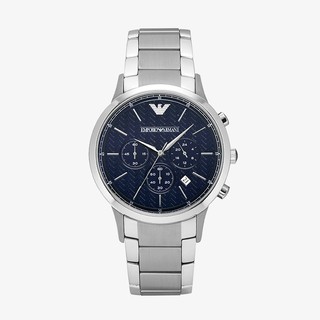 EMPORIO ARMANI นาฬิกาข้อมือผู้ชาย รุ่น AR2486 Classic Chronograph Blue Dial - Silver