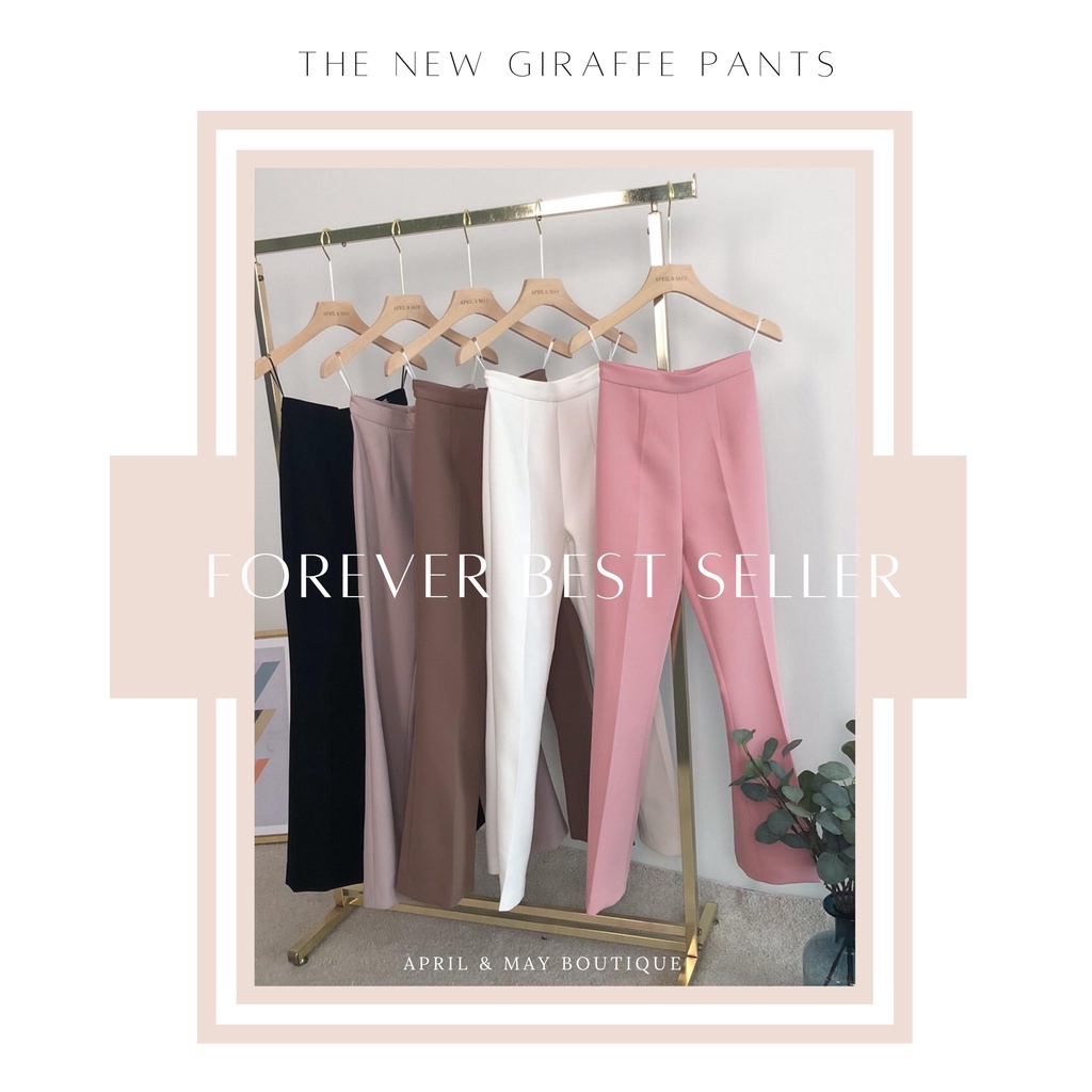พร้อมส่ง-the-new-olivia-pants-กางเกงขายีราฟ-โฉมใหม่-ไฉไลกว่าเดิม-กางเกงเอวสูง-ทรงขากระบอกเล็ก