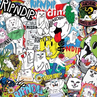 ภาพหน้าปกสินค้าสติ๊กเกอร์ แมว sticker RIPNDIP กันน้ำ ลอกไม่ทิ้งคาบกาว ที่เกี่ยวข้อง