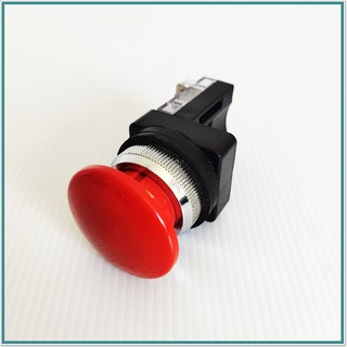 MB-25/30 PUSH BUTTON SWITCH 25MM/30MM,สวิตซ์ปุ่มกดหัวเห็ดไม่ล็อค 25มิล,สวิตซ์ปุ่มกดหัวเห็ดไม่ล็อค 30มิล, แดง เขียว