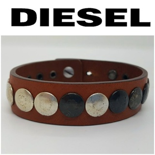 ของแท้... Diesel แบรนด์ Street fashion สายรัดข้อมือหนังแท้ ดีไซน์เท่ห์