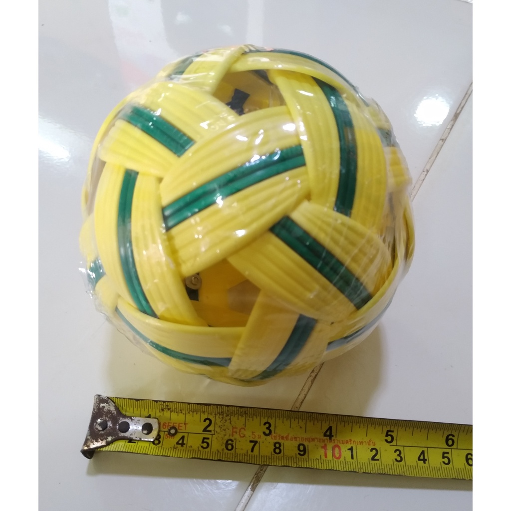 ตะกร้อ-sepak-takraw-ลูกตะกร้อ-สีน้ำตาล-สีเขียว-อุปกรณ์กีฬา-rattan-ball-takraw-ตะกร้อพลาสติก-ตะก้อ