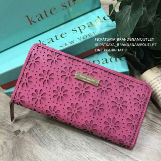 พร้อมส่งความสวย! NEW ARRIVAL! KATE SPADE NEW YORK WOMENS ZIPS WALLETแท้💯outlet