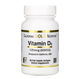 ภาพขนาดย่อของสินค้าลดแรง พร้อมส่ง วิตามินดีเข้มข้น 90,360เม็ด California Gold Nutrition Vitamin D3 เสริมภูมิต้านทาน บำรุงกระดูก