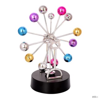 ♘Creative Perpetual Motion Instrument สี Ferris Wheel ลูกตุ้มแม่เหล็กไฟฟ้า Creative Magnetic Levitation ฟิสิกส์ Office D