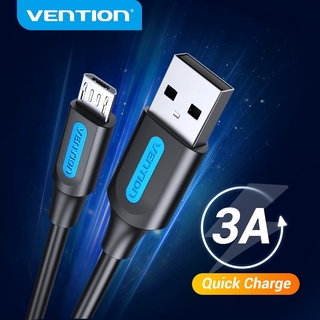 Vention Micro Usb Cable 3a Fast Charging Usb 2 . 0 สายเคเบิ้ลข้อมูลสําหรับ Android Phones Tablet
