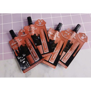 Nami Make Up Seoul Chic Moisture Matte Lip &amp; Cheek เมคอัพซอง ตา แก้ม ปากแน่นไม่หลุด!! x 1 ซอง