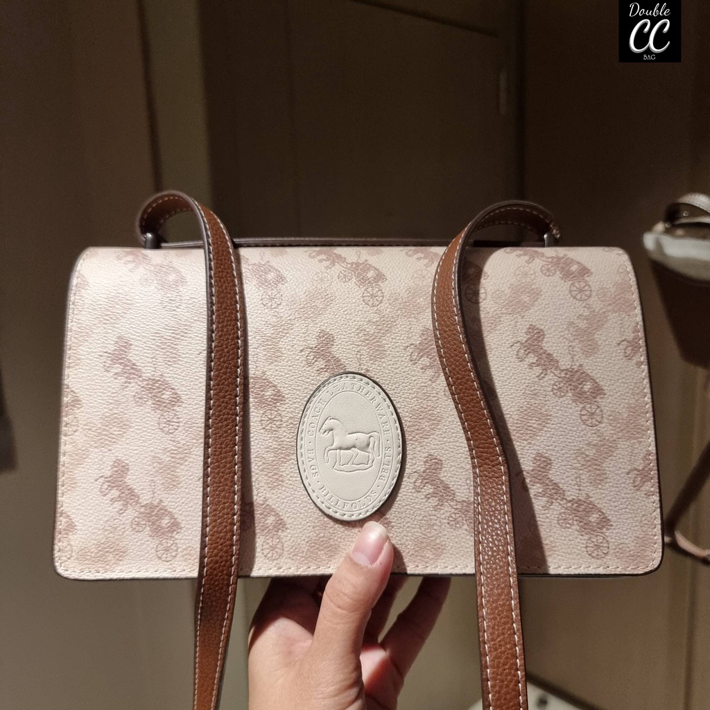 Factory COACH 88343 CAMILLE CROSSBODY WITH HORSE AND CARRIAGE PRINT AND ARCHIVE PATCH