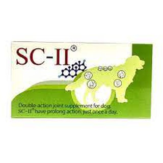 สินค้า SC-II joint (หมดอายุ02/2024) อาหารเสริมบำรุงข้อ สำหรับสุนัข 1กล่อง บรรจุ 28 เม็ด