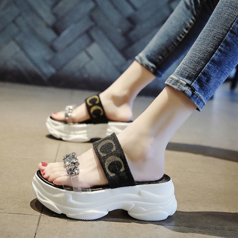 ภาพสินค้ารองเท้าแตะแฟชั่นผู้หญิง รองเท้าแตะแฟชั่นสตรี ใส่สบาย ส้นสูง 7 ซม. จากร้าน tbryonyap405 บน Shopee ภาพที่ 8