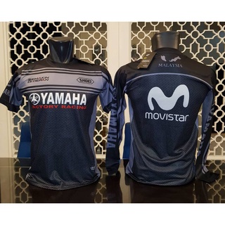 เสื้อยืดแขนสั้น พิมพ์ลาย JERSEY MOTOR YAMAHA MOVISTAR 3D สําหรับผู้ชาย