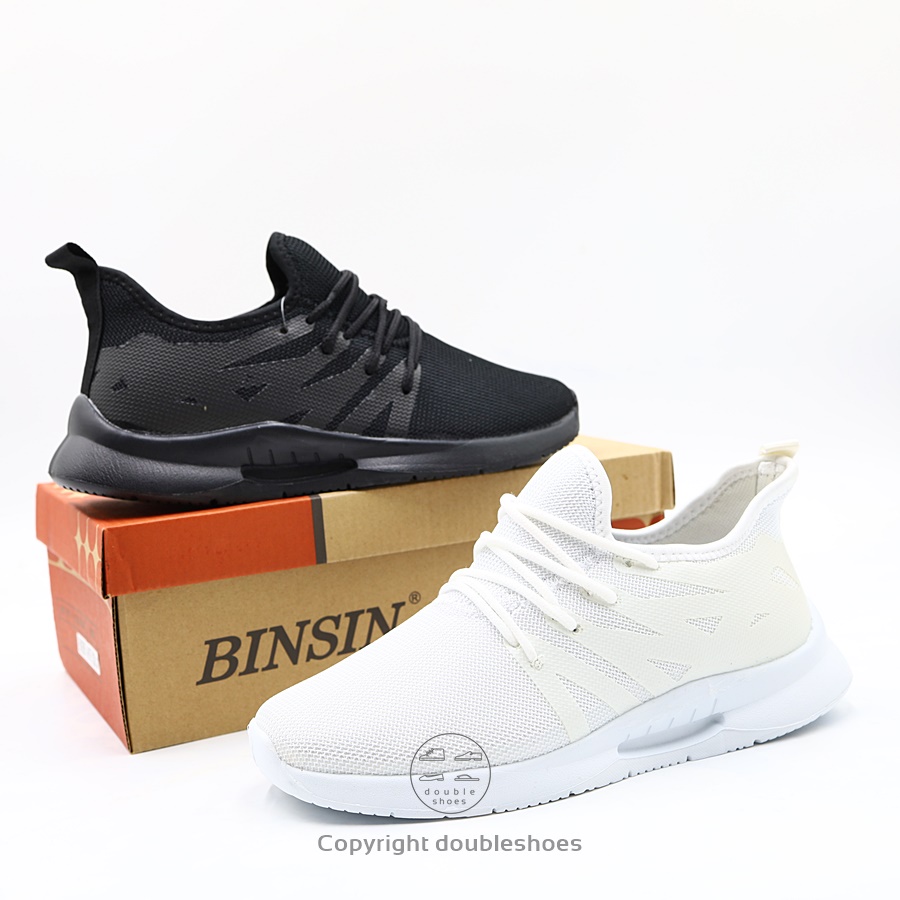 binsin-by-baoji-รองเท้าวิ่ง-รองเท้าผ้าใบหญิง-รุ่น-bns595-ขาวล้วน-ดำล้วน-ไซส์-37-41