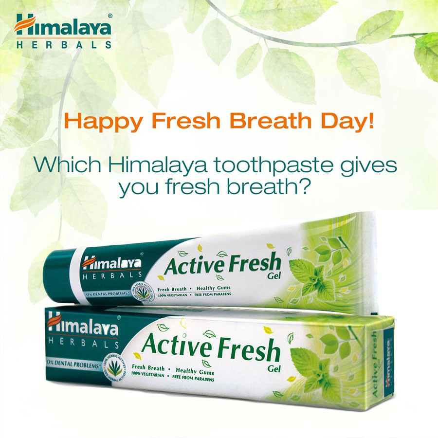 himalaya-active-fresh-gel-100-grm-หิมาลายา-ยาสีฟันลดกลิ่นปากได้ยาวนาน