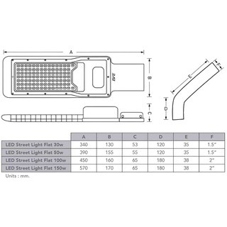 โคมถนน-led-100w-โคมแอลอีดี-รุ่นfly-100วัตต์-เดย์ไลท์-พร้อมขายึด-โคมถนนledeve