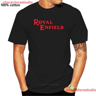 charactersstudio 2021 ใหม่เสื้อยืดเสื้อท็อปพิมพ์ลาย Royal Enfield Biker Biker Sizes &amp; Colours สําหรับผู้ชาย discount