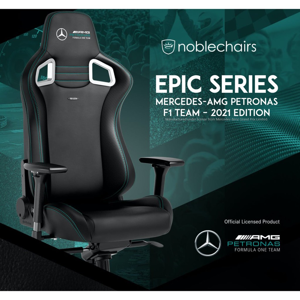 noblechairs EPIC MercedesAMG Petronas Formula One Team Edition Gaming Chair Shopee Thailand