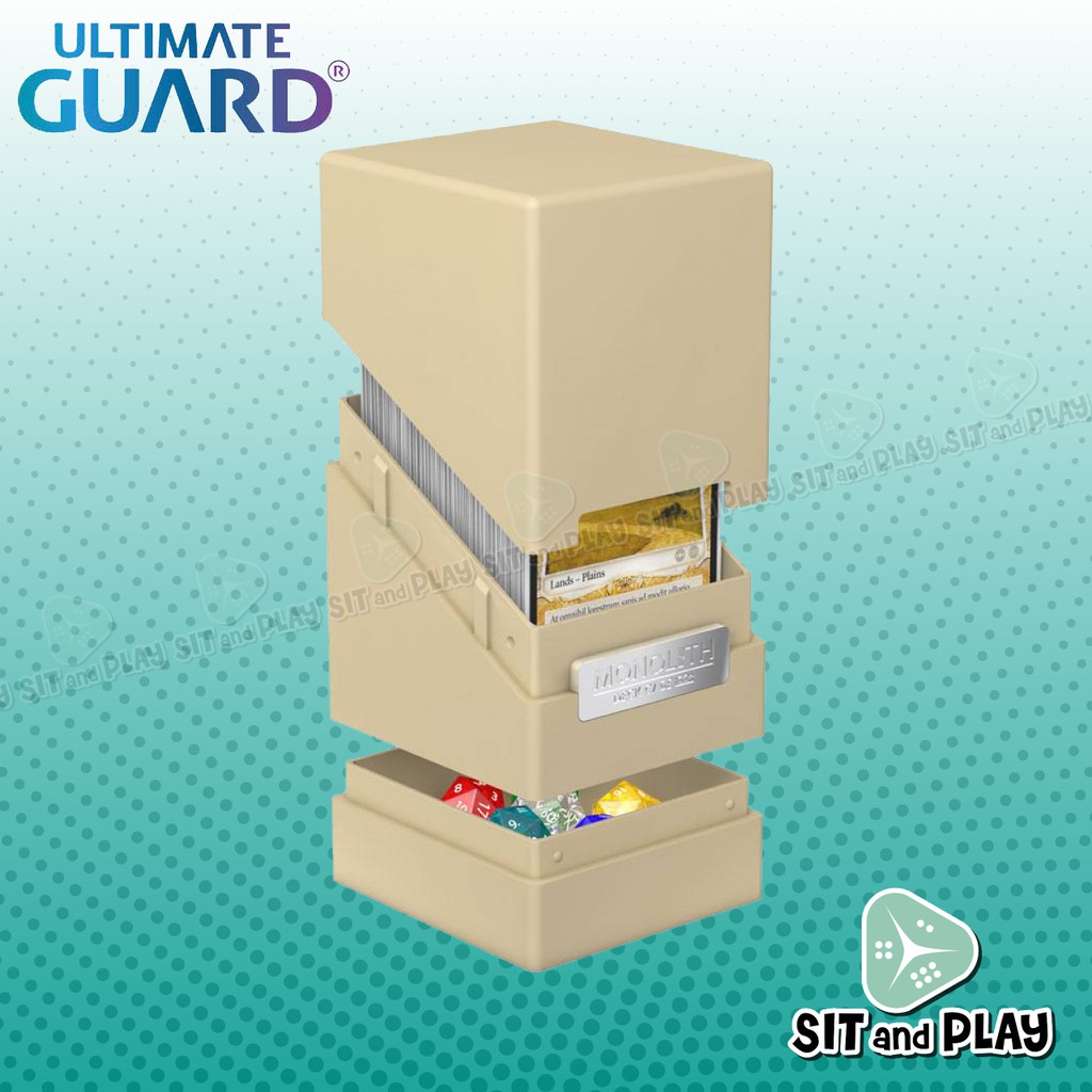 Monolith Deck Case Box 100+ สี Sand ยี่ห้อ Ultimate Guard | Shopee Thailand