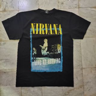 [S-5XL]เสื้อยืด Nirvana / Live at READING