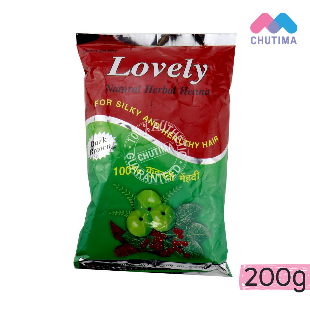 ขายส่ง-87-เฮนน่าย้อมผม-lovely-natural-herbal-henna-200-g-นำเข้าจากอินเดีย-แท้-100