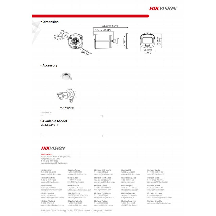 hikvision-colorvu-กล้องวงจรปิด-2mp-รุ่น-ds-2ce10df3t-fs-3-6mm-8-dvr-รุ่น-ids-7208hqhi-m1-s-1-ชุดอุปกรณ์2h2jba-ac