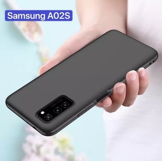 ส่งจากกรุงเทพ เก็บเงินปลายทาง เคสโทรศัพท์ซิลิโคน สีดำ Case Samsung A02s สวยและบางมาก สินค้าพร้อมจัดส่ง