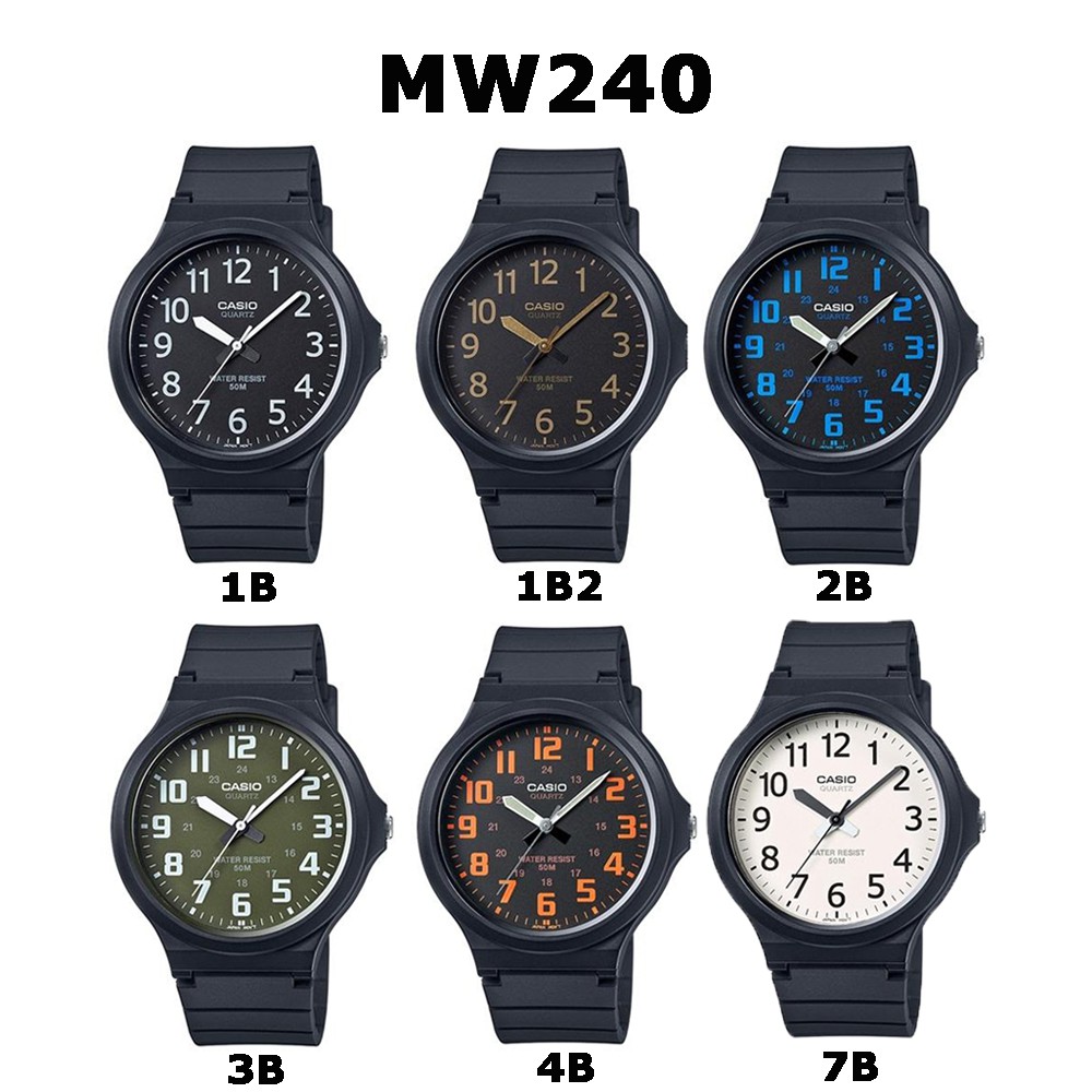 ภาพสินค้าCASIO % รุ่น MW-240 นาฬิกาข้อมือผู้ชาย ขนาดใหญ่ กล่องและใบรับประกัน 1ปี MW240 จากร้าน wewatchs บน Shopee ภาพที่ 1
