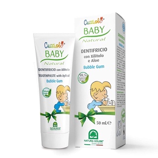 🌟พร้อมส่ง🌟 ยาสีฟันสูตรธรรมชาติสำหรับเด็ก Cucciolo Baby Natural Toothpaste with Xylitol and Aloe