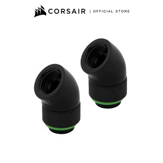 CORSAIR Cooler Hydro X Series 45 ° Rotary Adapter Twin Pack — Black