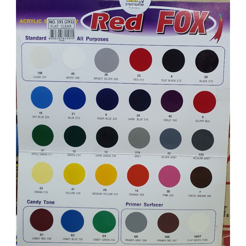 สีสเปรย์ Red Fox 