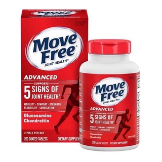 Move Free Joint Health Advanced 5 Signs Of Glucosamine Chondroitin 200 Tablets