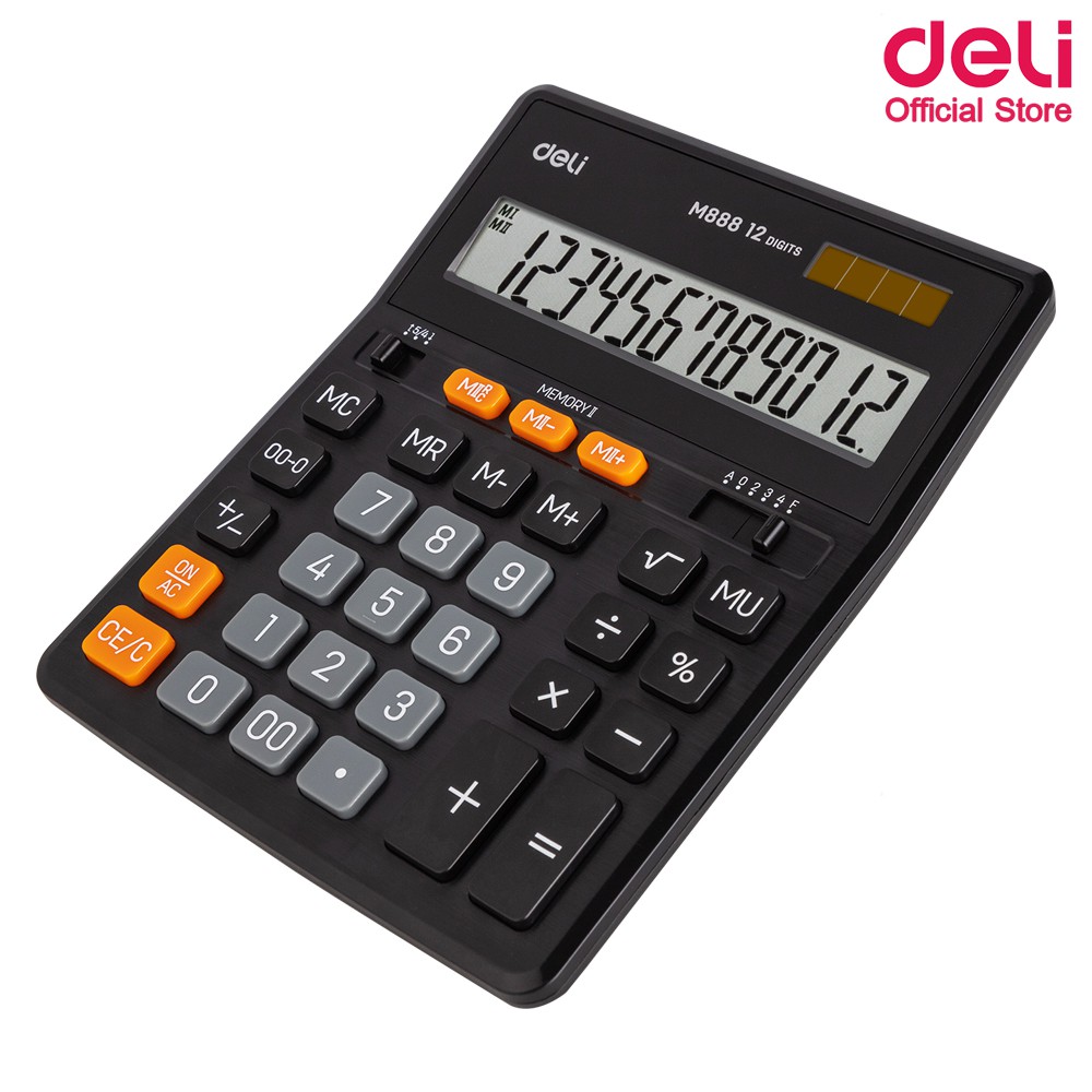 deli-m888-calculator-12-digit-เครื่องคิดเลขแบบตั้งโต๊ะ-12-หลัก-รับประกันนาน-3-ปี-เครื่องคิดเลขตั้งโต๊ะ-เครื่องคิดเงิน