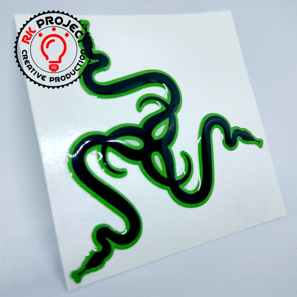 สติ๊กเกอร์เรซิ่นลายนูน Razer | Shopee Thailand