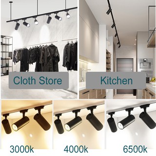 ภาพขนาดย่อของภาพหน้าปกสินค้าTrack Lighting ไฟติดตามโคม ลูกปัดโคมไฟ LED Spotlight Ceiling Light สปอตไลท์ ไฟประดับ 60W 150W แสงสีขาว/แส จากร้าน satellite.light บน Shopee