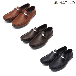 สินค้า MATINO SHOES รองเท้าชายหนังแท้ รุ่น MC/S 2204 BLACK/BROWN/TAN