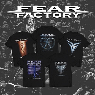 แฟชั่นคลาสสิกT-shirt  เสื้อยืด พิมพ์ลาย Fear Factory Series DTG CornitS-5XL