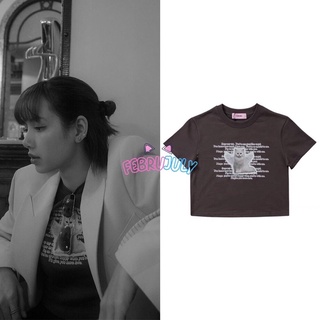 Preorder เสื้อครอปลายแมวแบบลิซ่า Lisa Blackpink