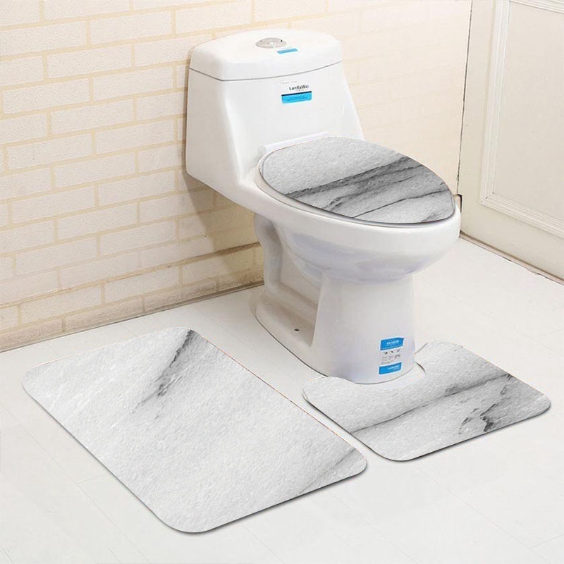 cod-เสื่อห้องน้ำ-3-ชิ้น-เซ็ต-แผ่นปูพื้น-พรมเช็ดเท้า-พรมห้องน้ำ-กันลื่นพรมในห้องน้ำ